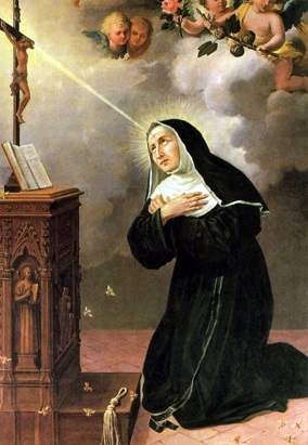 pintura de santa rita de casia